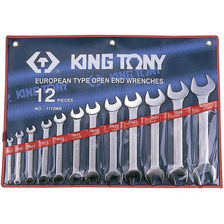 Набор рожковых ключей, 6-32 мм, 12 предметов KING TONY 1112MR Ключи в наборах фото, изображение